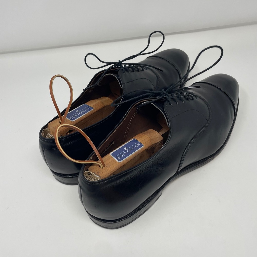 Allen Edmonds Park Avenue Black Leather Cap Toe Oxford Dress Shoes Mens 12 D - Picture 4 of 11